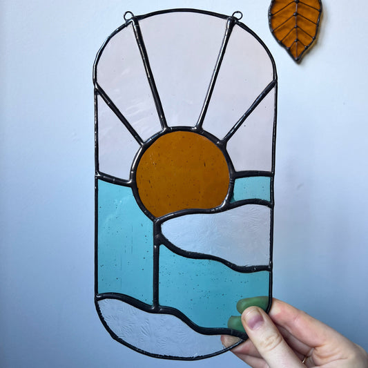 Digital Sun and Clouds Pattern