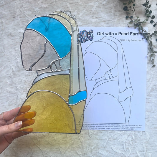 Digital Girl With a Pearl Earring Pattern