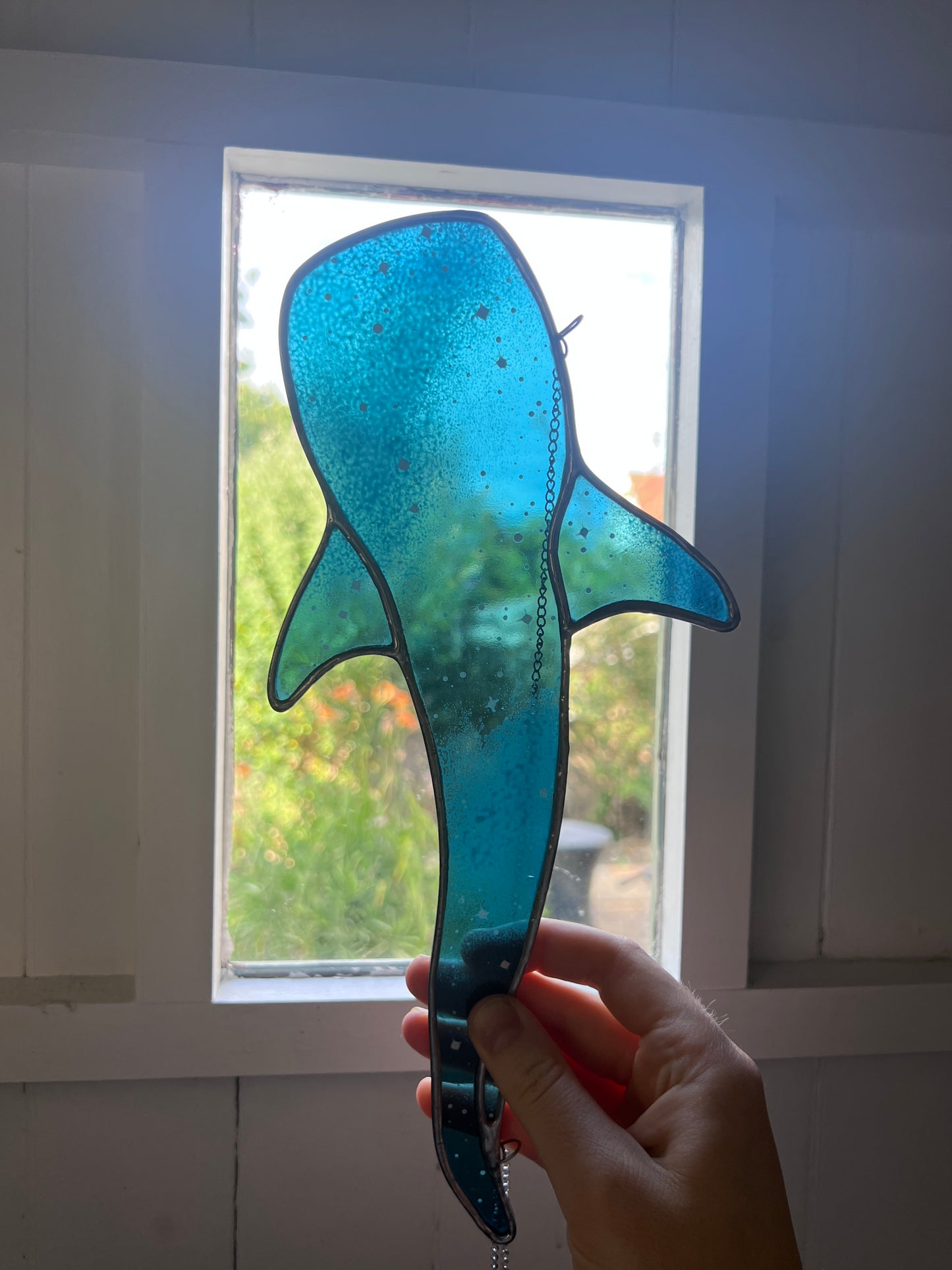 Stained Glass Galaxy Whale Shark