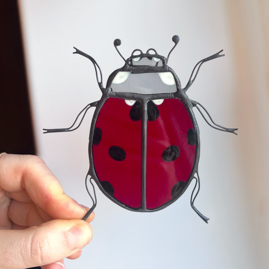 Stained Glass Ladybird Suncatcher