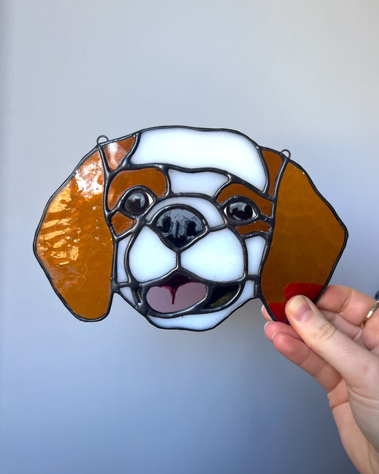 Stained Glass Pet Portrait