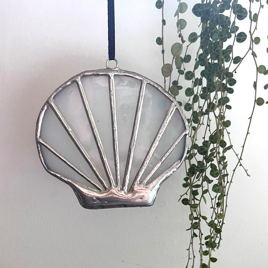 Scallop Shell Stained Glass Suncatcher