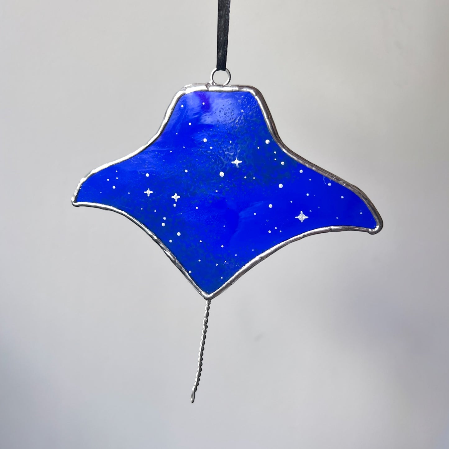 Stained Glass Mini Painted Galaxy Manta Ray