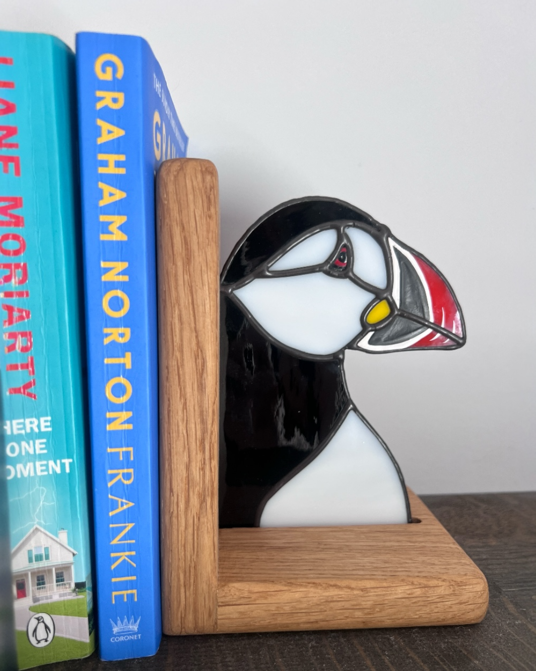 Puffin Stained Glass Book Ends (Pair)